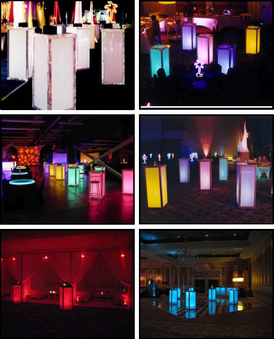 ILLUMINATED LED Standup Cubes