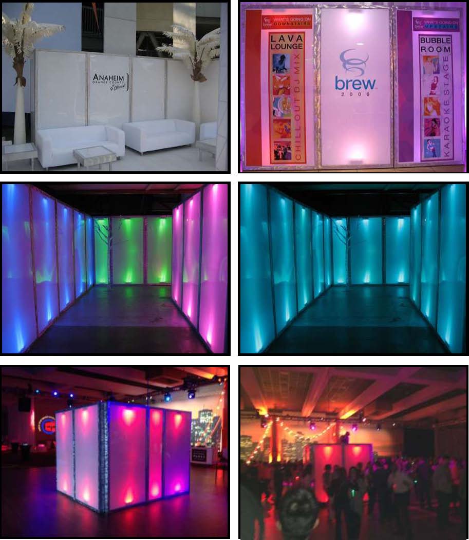 ILLUMINATED LEDs Upright Walls